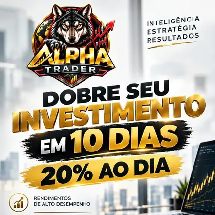 Imagem do grupo ALPHA TRADE 20% AO DIA, DOBRA CAPITAL EM 10 DIAS