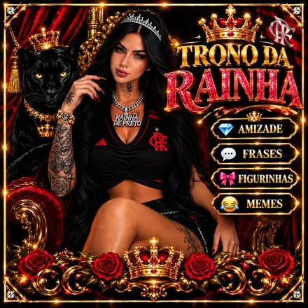 Imagem do grupo 👑🖤 𝐓𝐑𝐎𝐍𝐎 𝐃𝐀 𝐑𝐀𝐈𝐍𝐇𝐀 🖤👑 𝐀𝐌𝐈𝐙𝐀𝐃𝐄 💎 𝐅𝐑𝐀𝐒𝐄𝐒 💬 𝐅𝐈𝐆𝐔𝐑𝐈𝐍𝐇𝐀𝐒 🎀 𝐌𝐄𝐌𝐄𝐒 😂